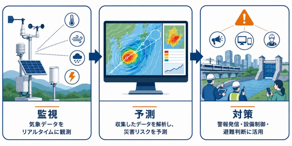 気象観測システムの仕組み